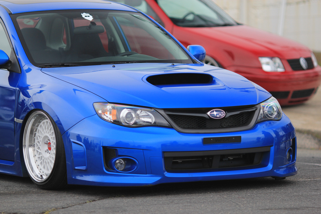  Hooning I hate that guy Stanced Subaru Tags Air Bagged blue 
